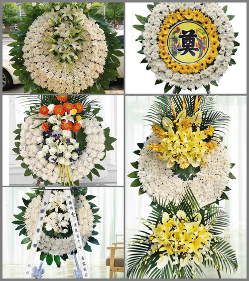 安徽阜阳市颍州区袁集镇四十里铺村花圈速递